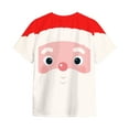thumbnail image 6 of UngA Christmas Tee Shirts for Women Graphic Crew Neck Shirt Casual Holiday Short Sleeve Tee Xmas Funny Printed Winter Tshirt Tops Christmas Shirt for Women (Watermelon Red,S), 6 of 7