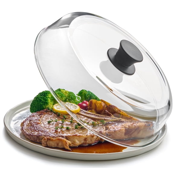 Cubierta de vidrio para microondas contra salpicaduras Le'raze de 25 cm, libre de BPA