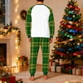 thumbnail image 4 of Ashirexll Two Piece Sets, Mens Pajamas Set, Christmas Plaid Print Fashion Casual Sleepwear Set Long Sleeve Top and Pants Home Loungewear, 4 of 5