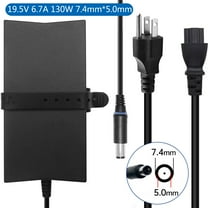 19.5V 6.7A 130W 7.4mm*5.0mm Laptop AC Adapter Charger for Dell PA-4EVJCH5 WD19S K20A DA150PM100-00 LA130PM190 PA-4EDA130 DQ-PA-13-7450 G7 15 7590 G7 17 7790 G5 15 5578 XPS M210 450-19083 M4TJG