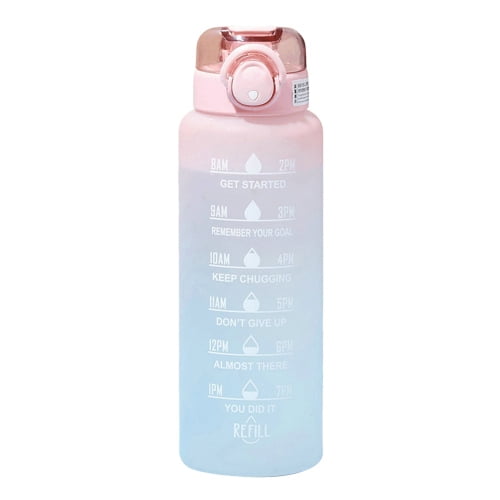 Qianha Mall Simple Modern Kids Water Bottle with Straw 13.5 OZ BPA-Free  Bottle Sports Clear Drinking Bottle for School