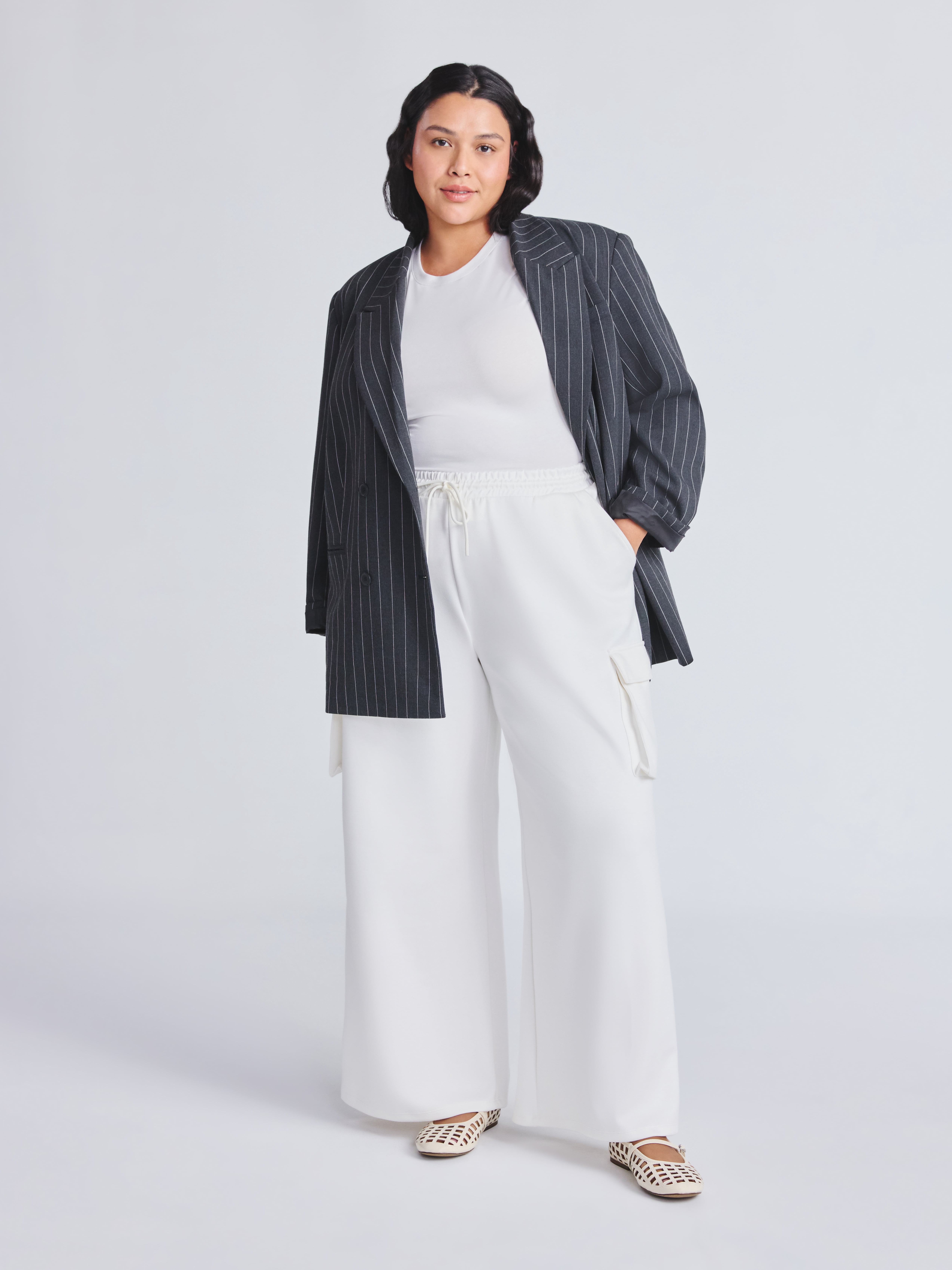 Scoop Women's and Women's Plus New Scubaknit Cargo Pants, Sizes XS-4X