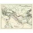 thumbnail image 2 of Kiepert 14x12 White Modern Wood Framed Museum Art Print Titled - Middle East Persian Macedonian Empires, 2 of 4