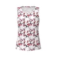 thumbnail image 4 of Haiem Cherry Blossoms Workout Tank Tops for Women, Athletic Sports Slim-Fit Tank Tops, Compression Sleeveless Dry Fit Shirts,Athletic Shirt-, 4 of 9
