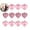 Pink, variant on WNFJR 12Pcs Heart Ornaments Multi Finish Heart Baubles Hanging Ornaments for Valentine’s Day Decor Mother's Day Christmas Tree Wedding Anniversary Party Decoration