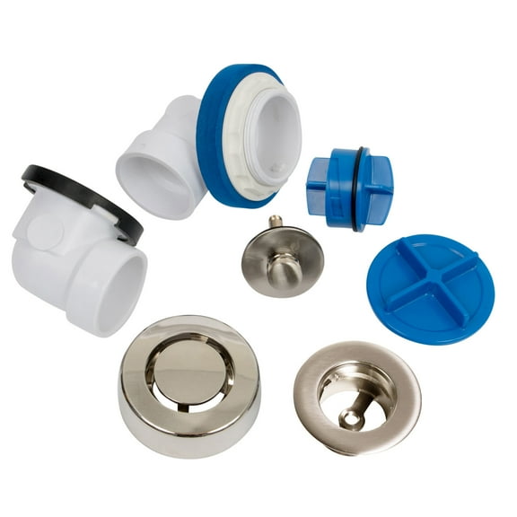 Dearborn P9960ps True Blue 1-1/2" Tub Drain Kit - - Nickel