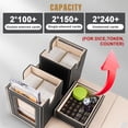 thumbnail image 2 of Caja de almacenamiento de tarjetas coleccionables Kabinka para MTG con 2 soportes, color negro, 2 of 6