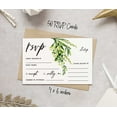 thumbnail image 4 of Inkdotpot 50 Blank RSVP Cards With White Envelopes-Greenery Style Response Card-RSVP For Wedding-Rehearsal Dinner-Baby Shower-Bridal Shower-Engagement Party Invitations, 4 of 7