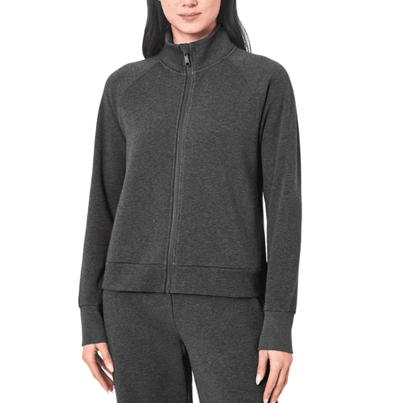 Mondetta Women's Fleece Full-Zip Jacket Black 3X