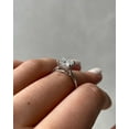 thumbnail image 5 of SOLITAIRE JEWELS 2.5Ct Princess Cut Moissanite Diamond Engagement Ring 10K White Gold, 5 of 6