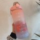 thumbnail image 2 of Botella de agua deportiva de 2000 ml, botella de agua portátil de verano de gran capacidad para niños y adultos con pajita, 2 of 7