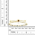 thumbnail image 3 of Gem Stone King 18K Yellow Gold Plated Silver Bracelet for Women 2.5mm Set with Round Fancy Blue Zirconia, 3 of 3