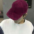 thumbnail image 4 of Adjustable Unisex Suede Baseball Cap Baseball Cap Suede Baseball Curved Brim Hat Solid Color Outdoor Sports Hat, 4 of 9