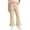 Y12-Beige, variant on Mifsaly Girls Waffle Knit Wide Leg Pants High Waisted Flare Sweatpants with Pockets Solid Color Outdoor Play Lounge Clothes