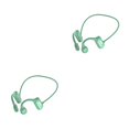 thumbnail image 2 of Auricular Recargable Compatible con Bluetooth Gancho para la oreja Auricular estéreo Entrenamiento Cancelación de ruido Auricular portátil con Type2 NO2 Kearding, 2 of 6