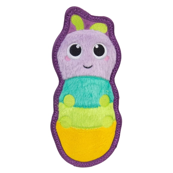 Outward Hound Tough Skinz Caterpillar Dog Toy, Plush, Interactive, Chewable, 9.5"