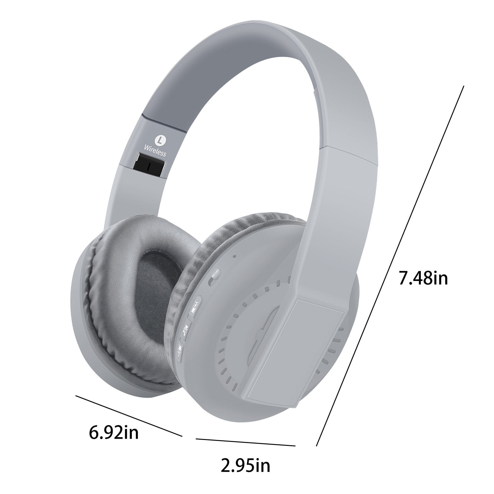 Headset with Bluetooth – 5.3 Wireless Bluetooth Headset, Full-Ear Heavy Plug-In Card, Foldable And Telescopic Plug-In Cable For Communication
