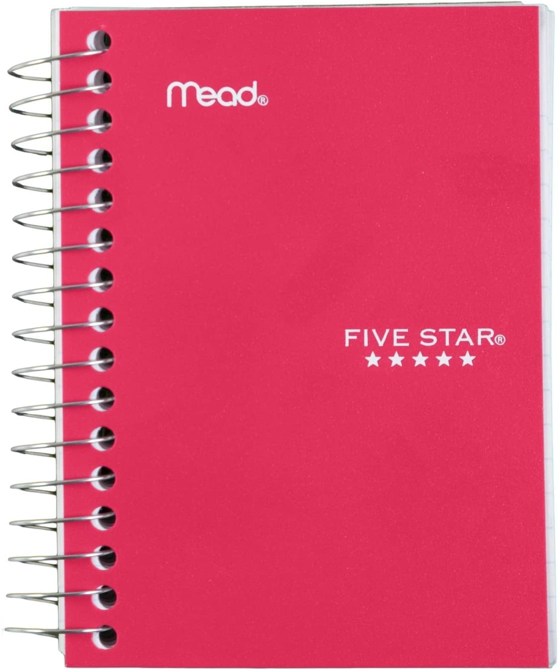 200 Sh Five Star Spiral Notebook College Ruled Paper Fat Lil' Pocket Notebook 