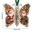 thumbnail image 3 of Christmas Cash Gift Ornament,Acrylic Butterfly Christmas Money Holder for Cash,Funny Hanging Xmas Tree Hanging Decoration for Gift Card, 3 of 7