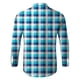 thumbnail image 5 of Camisas De Franela Para Hombre Hombres manga larga Otoño Invierno Casual Plaid impreso camisas Top blusa camisas (Blue, L), 5 of 7