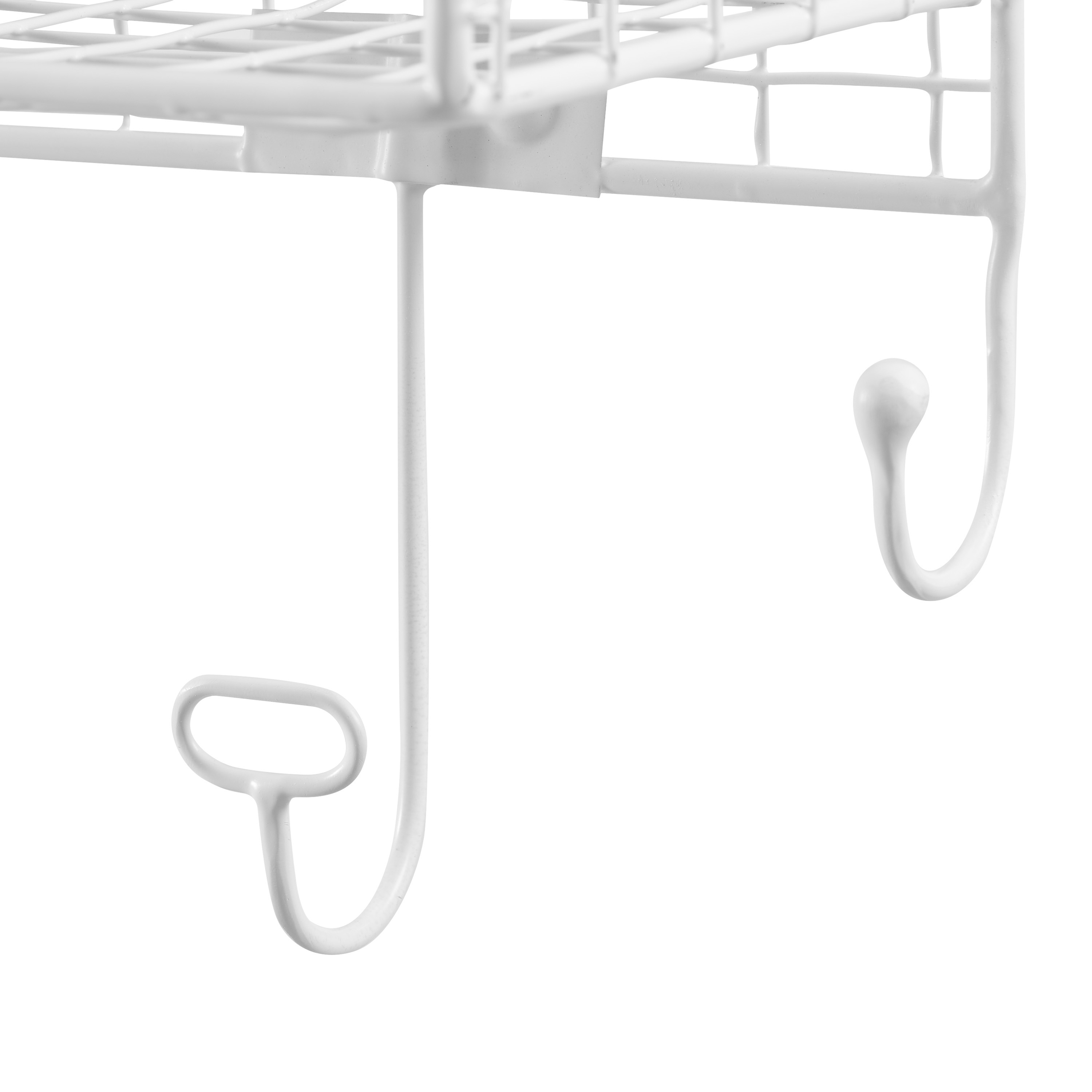 Linon Concord 4-Basket Wall Mounted Storage Organizer, White