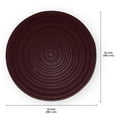 thumbnail image 2 of Round Placemats Set of 6 for Dining Table, Table Placemats, PVC Vinyl, 18x12 Inches - Maroon, 2 of 14