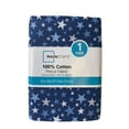thumbnail image 4 of (3 pack) Mainstays 44" x 1 yard 100% Cotton Star Print Sewing & Craft Fabric, Blue and White, 4 of 5