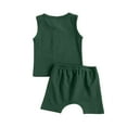 thumbnail image 3 of xiaxaixu Baby Tank + Shorts, Elastic Waist with Pockets, Button Decoration, 3 of 9