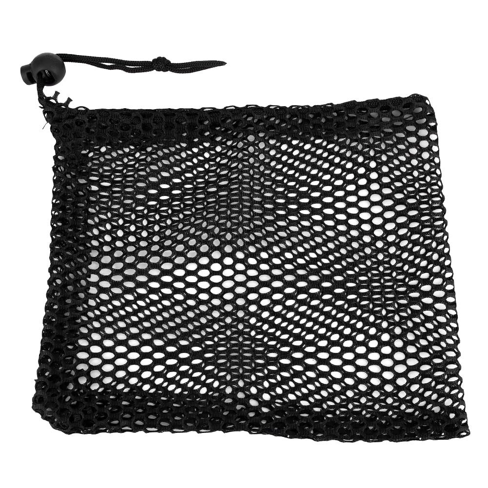 Fdit Durable Nylon Mesh Drawstring Pouch Golf Balls Holder Storage Net