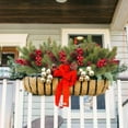 thumbnail image 5 of BinKFF Artificial Christmas Flowers Bouquet with Pine Cone Red Berry, Fake Christmas Floral Winter Faux Flowers Plants for Home Indoor Outdoors Table Decorations Garland Wreath Arrangements, 5 of 7