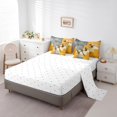 thumbnail image 3 of YST Dragonfly Comforter Set 7-Piece, Full Size, Yellow Grey, Oil Painting, 3 of 4
