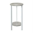 thumbnail image 4 of Convenience Concepts Graystone 31-inch 2 Tier Plant Stand, Faux Birch/White, 4 of 5