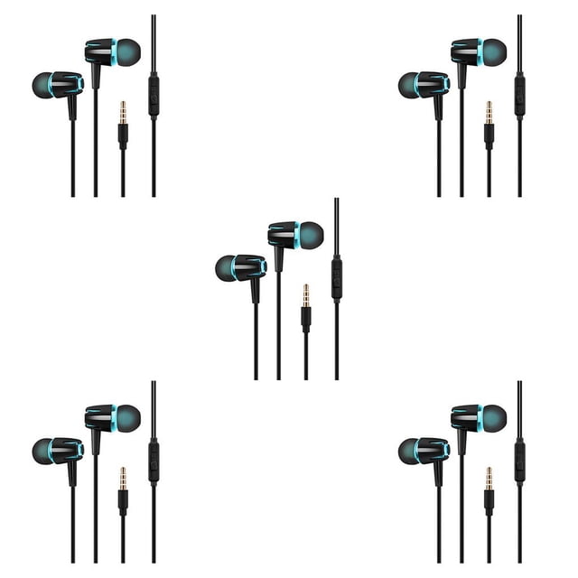 Sidaley Wired Earphone In Ear Sports Walking Headphones Play TV Travel Phone Portable Jack Universal 3.5mm Mobile Music with Type2