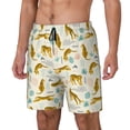 thumbnail image 2 of Balery Leopard Print Mens Swim Trunks Swim Shorts for Men Quick Dry Inseam Beach Shorts with Compression Liner Pocket-, 2 of 9