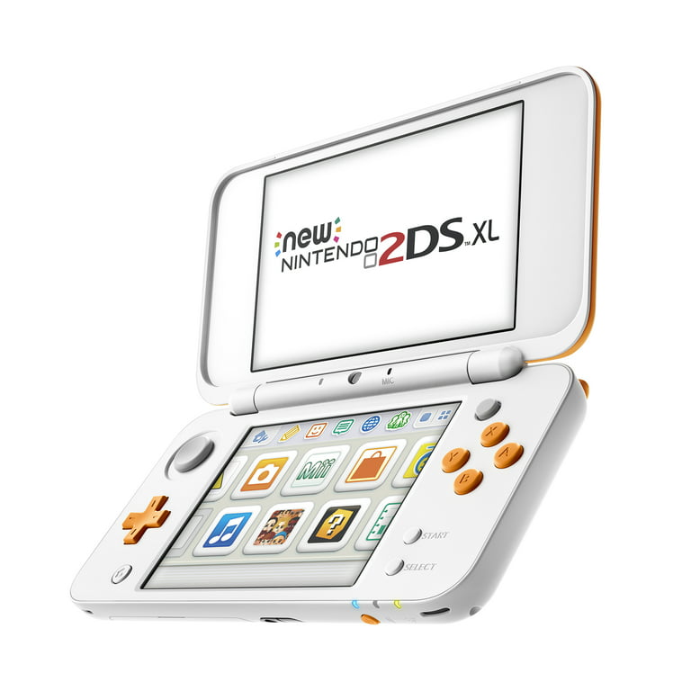 New Nintendo 2DS XL w/ Mario 7 Orange & White - Walmart.com