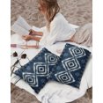 thumbnail image 5 of Waterproof Outdoor Throw Pillows with Inserts 12"x20" Set of 2,Navy Blue Soft Decorative Pillowcases for Couch Bedroom,Vintage Tribal Abstract Geometric Tie Dye Art Pillow Covers for Sofa Living Room, 5 of 8