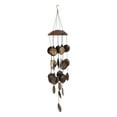 thumbnail image 1 of 1 colgante decorativo de campana de viento de cáscara de coco para decoración de jardín., 1 of 8