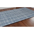 thumbnail image 2 of Liora Manne Savannah Grid Area Rug Ocean 100% Wool Indoor Hand Tufted 5x8, 2 of 5