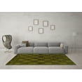 thumbnail image 3 of Ahgly Company Indoor Square Abstract Green Modern Area Rugs, 8' Square, 3 of 4