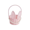 thumbnail image 2 of Cesta De Mano De Plástico 1 cesta de plástico rosa para flores, cesta de almacenamiento portátil para decoración del hogar. Rkxzt, 2 of 9