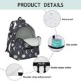 thumbnail image 4 of Sun and Moon Gothic Pattern Cute School Backpack with Padded Back and Adjustable Shoulder Straps 13.4"x11"x4.7", 4 of 4