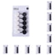 thumbnail image 3 of Matsuzay 10 ganchos adhesivos para pared: elegante, fuerte capacidad de carga, fácil instalación, gancho autoadhesivo, negro y blanco. Negro+Blanco 10Conjunto, 3 of 6