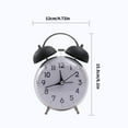 thumbnail image 3 of Retro Double Bells Alarm Clock Not Ticking Quiet Large 4Inch Bedsides Clock Perfect For Heavy Sleepers, 3 of 8
