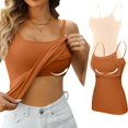 thumbnail image 1 of ORUYROP Débardeurs en Coton avec Bretelles Spaghetti Réglables Couche Cami Col Rond S - 5X, 1 of 7