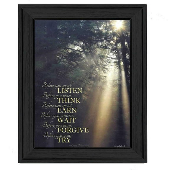 Before You By Lori Deiter Printed Framed Wall Art Wood Multi-Color