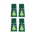 thumbnail image 4 of 4 Pieces/Set Christmas Tree Dinnerware Holder Bag Christmas Tableware Cutlery Storage Pouch Decoration Organizer Fork Spoon Festival Party Green, 4 of 9