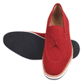 thumbnail image 3 of LIBERTYZENO Mens Loafer Dress Shoes Genuine Suede Leather Slip On Tassel Loafer Shoes For Mens Red 13, 3 of 7