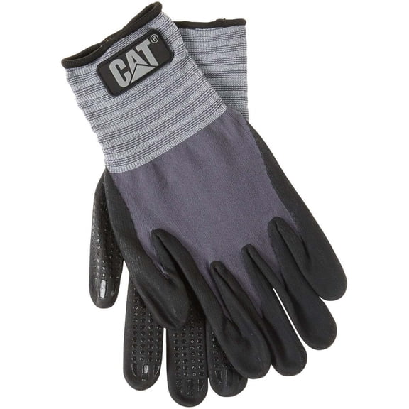 CAT Men's Large Dotted & Dipped Nitrile Coated Glove CAT017419L