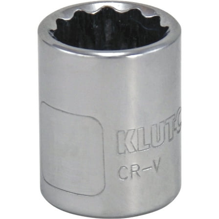 Klutch Socket, Metric, 15mm, 3/8in.-Drive, 12-Pt.
