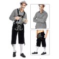 thumbnail image 3 of 3pcs/set Mens Bavarian Oktoberfest Costume Set For Dress Up Party, Beer Festival, 3 of 5